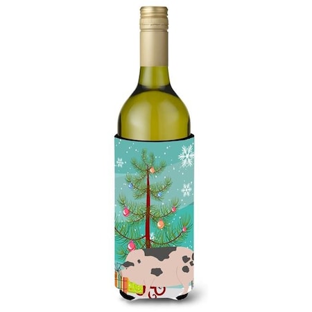 Carolines Treasures Carolines Treasures BB9307LITERK Gloucester Old Spot Pig Christmas Wine Bottle Beverge Insulator Hugger BB9307LITERK